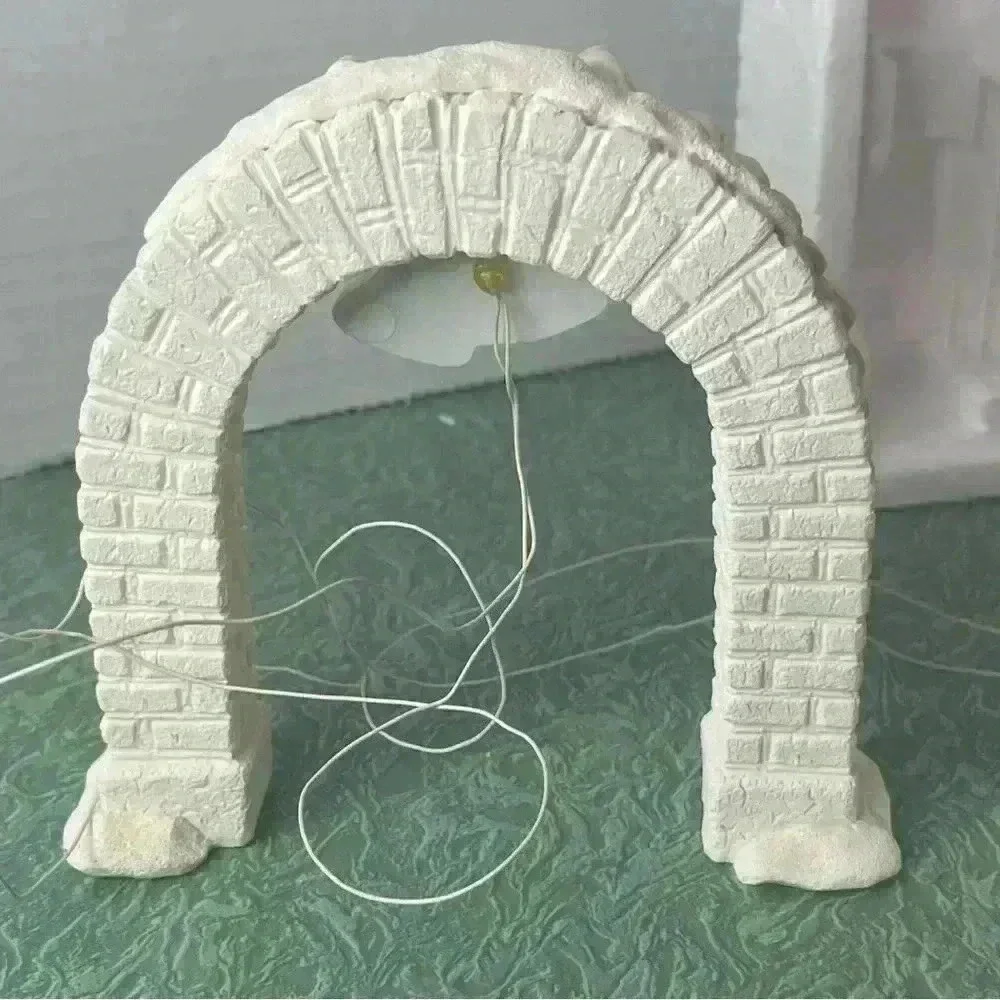 VTG Department 56 BRITE LITES Santa On Sleigh, Lighted Arch, Adapter LOT Works